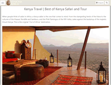 Tablet Screenshot of kenyasafari.com